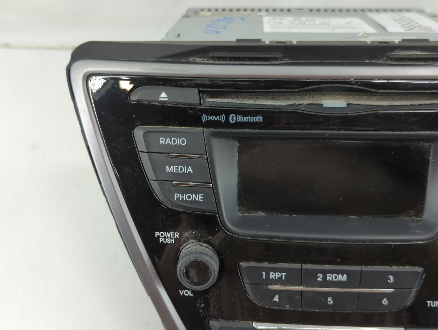 2013 Hyundai Elantra Radio AM FM Cd Player Receiver Replacement P/N:96170-3X165RA5 Fits OEM Used Auto Parts - Oemusedautopar