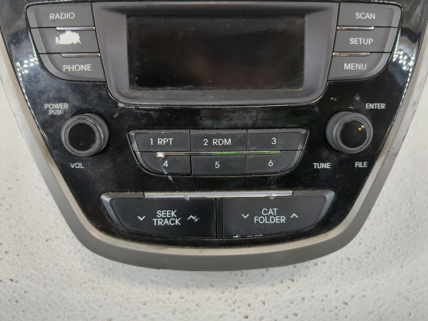2011-2013 Hyundai Elantra Radio AM FM Cd Player Receiver Replacement P/N:96170-3X165RA5 Fits Fits 2011 2012 2013 OEM Used Au