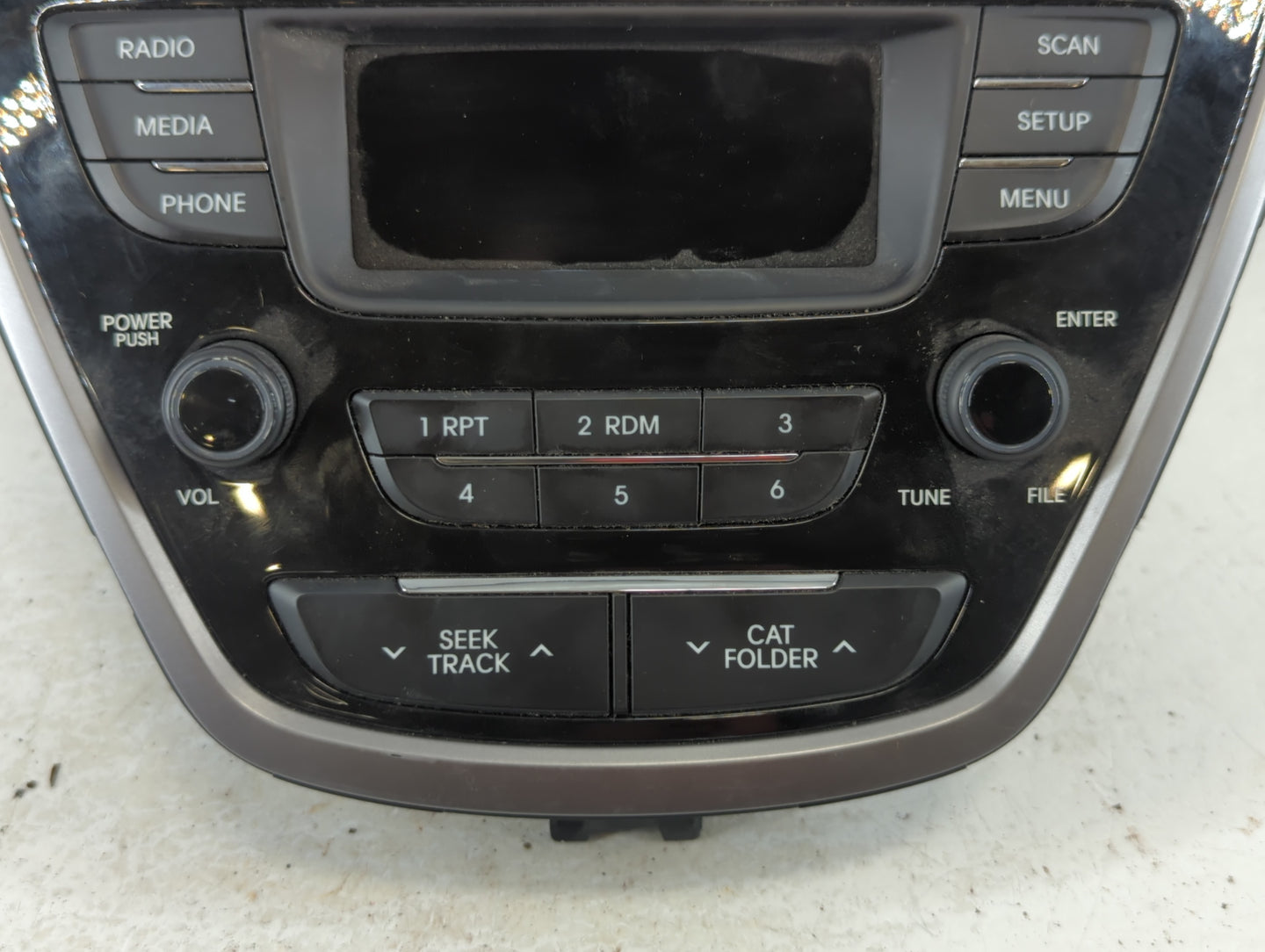 2013 Hyundai Elantra Radio AM FM Cd Player Receiver Replacement P/N:96170-3X165RA5 Fits OEM Used Auto Parts - Oemusedautopar