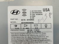2013 Hyundai Elantra Radio AM FM Cd Player Receiver Replacement P/N:96170-3X165RA5 Fits OEM Used Auto Parts - Oemusedautopar