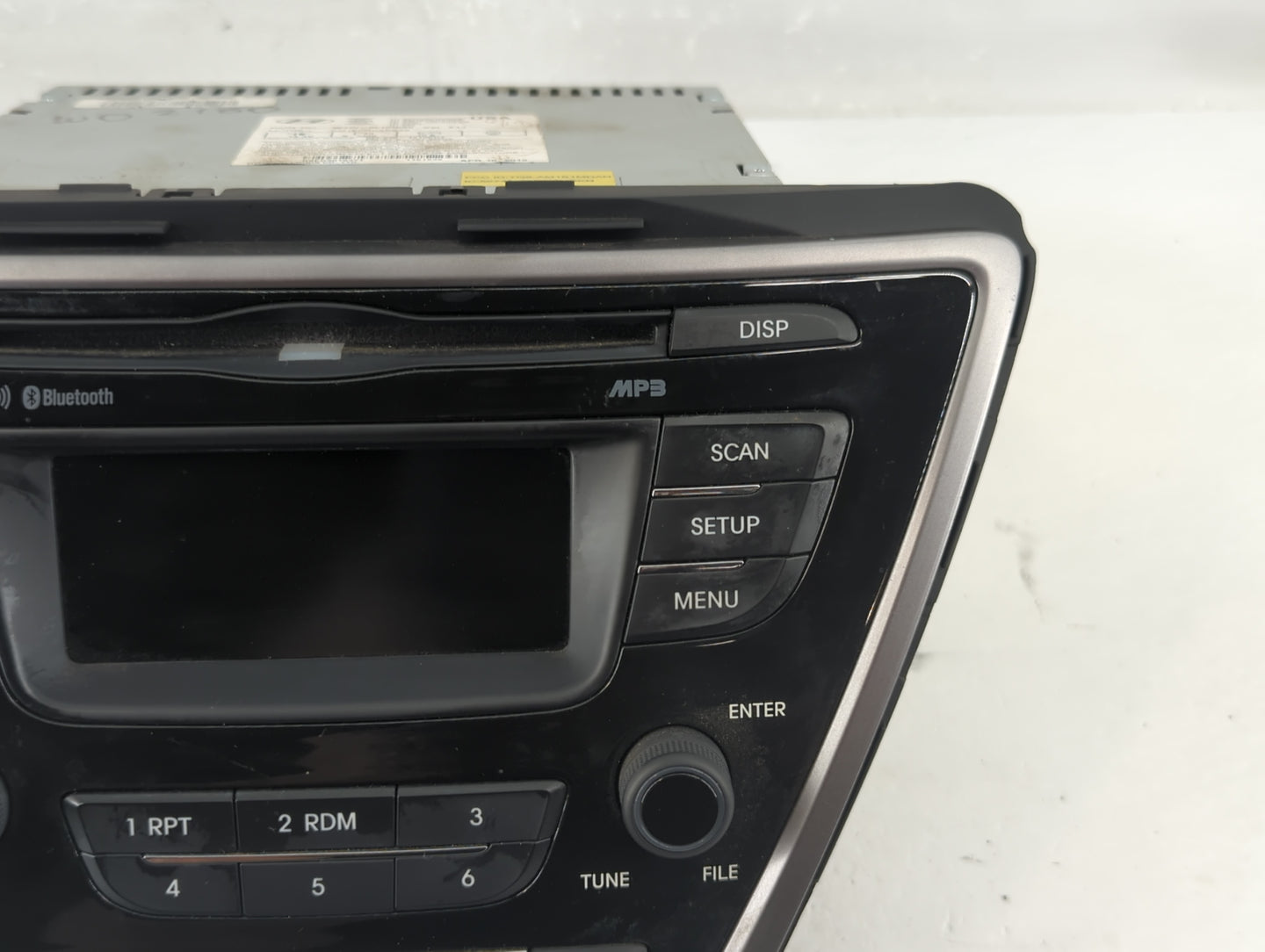 2013 Hyundai Elantra Radio AM FM Cd Player Receiver Replacement P/N:96170-3X165RA5 Fits OEM Used Auto Parts - Oemusedautopar