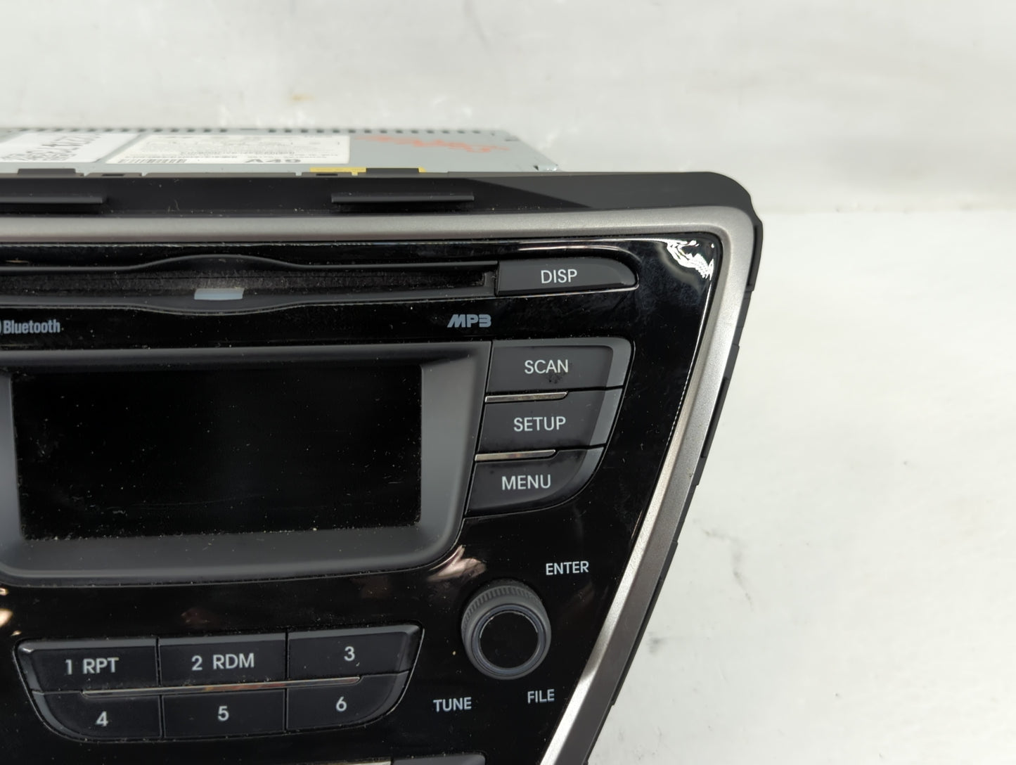 2013 Hyundai Elantra Radio AM FM Cd Player Receiver Replacement P/N:96170-3X165RA5 Fits OEM Used Auto Parts - Oemusedautopar
