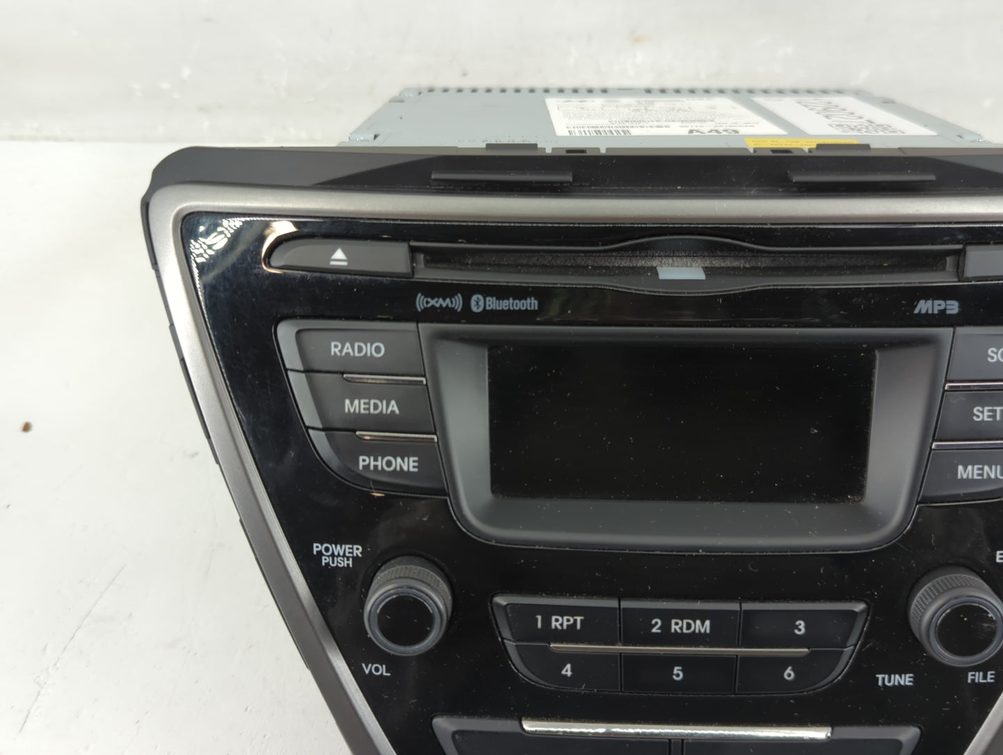2013 Hyundai Elantra Radio AM FM Cd Player Receiver Replacement P/N:96170-3X165RA5 Fits OEM Used Auto Parts - Oemusedautopar