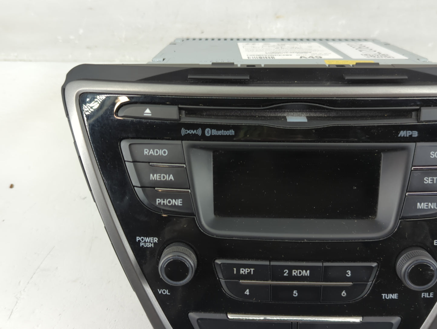 2013 Hyundai Elantra Radio AM FM Cd Player Receiver Replacement P/N:96170-3X165RA5 Fits OEM Used Auto Parts - Oemusedautopar