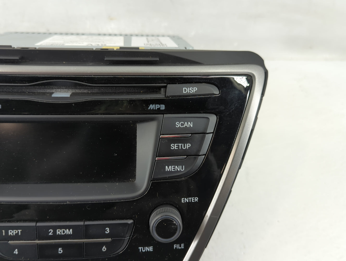 2013 Hyundai Elantra Radio AM FM Cd Player Receiver Replacement P/N:96170-3X165RA5 Fits OEM Used Auto Parts - Oemusedautopar