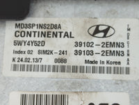 2013 Hyundai Elantra PCM Engine Control Computer ECU ECM PCU OEM P/N:5WY4Y52D 39102-2EMN3 Fits OEM Used Auto Parts - Oemused