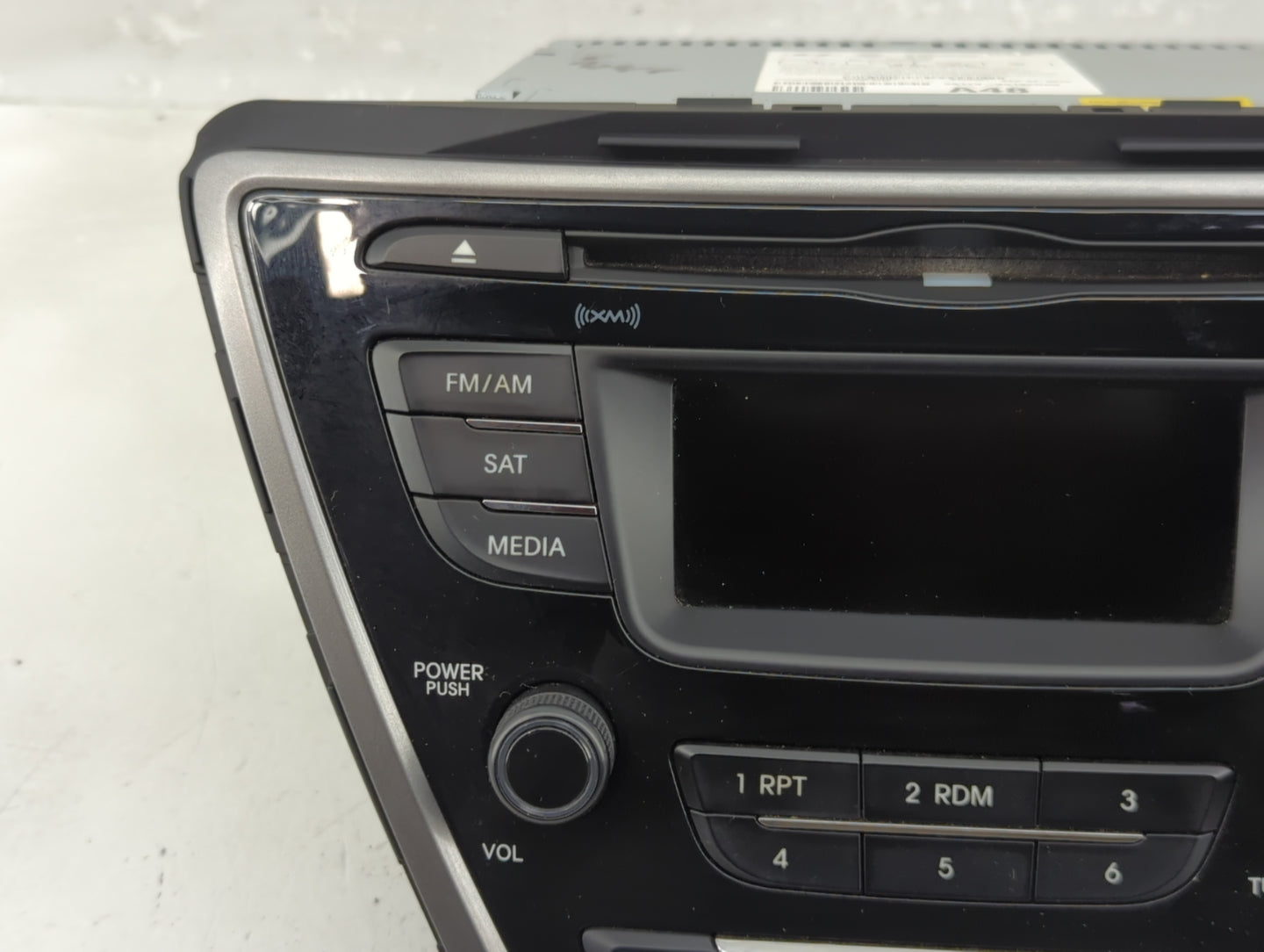 2013 Hyundai Elantra Radio AM FM Cd Player Receiver Replacement P/N:96170-3X155RA5 Fits OEM Used Auto Parts - Oemusedautopar