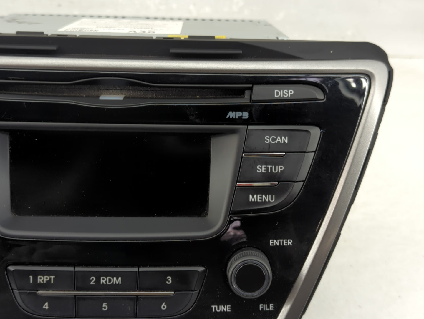 2013 Hyundai Elantra Radio AM FM Cd Player Receiver Replacement P/N:96170-3X155RA5 Fits OEM Used Auto Parts - Oemusedautopar