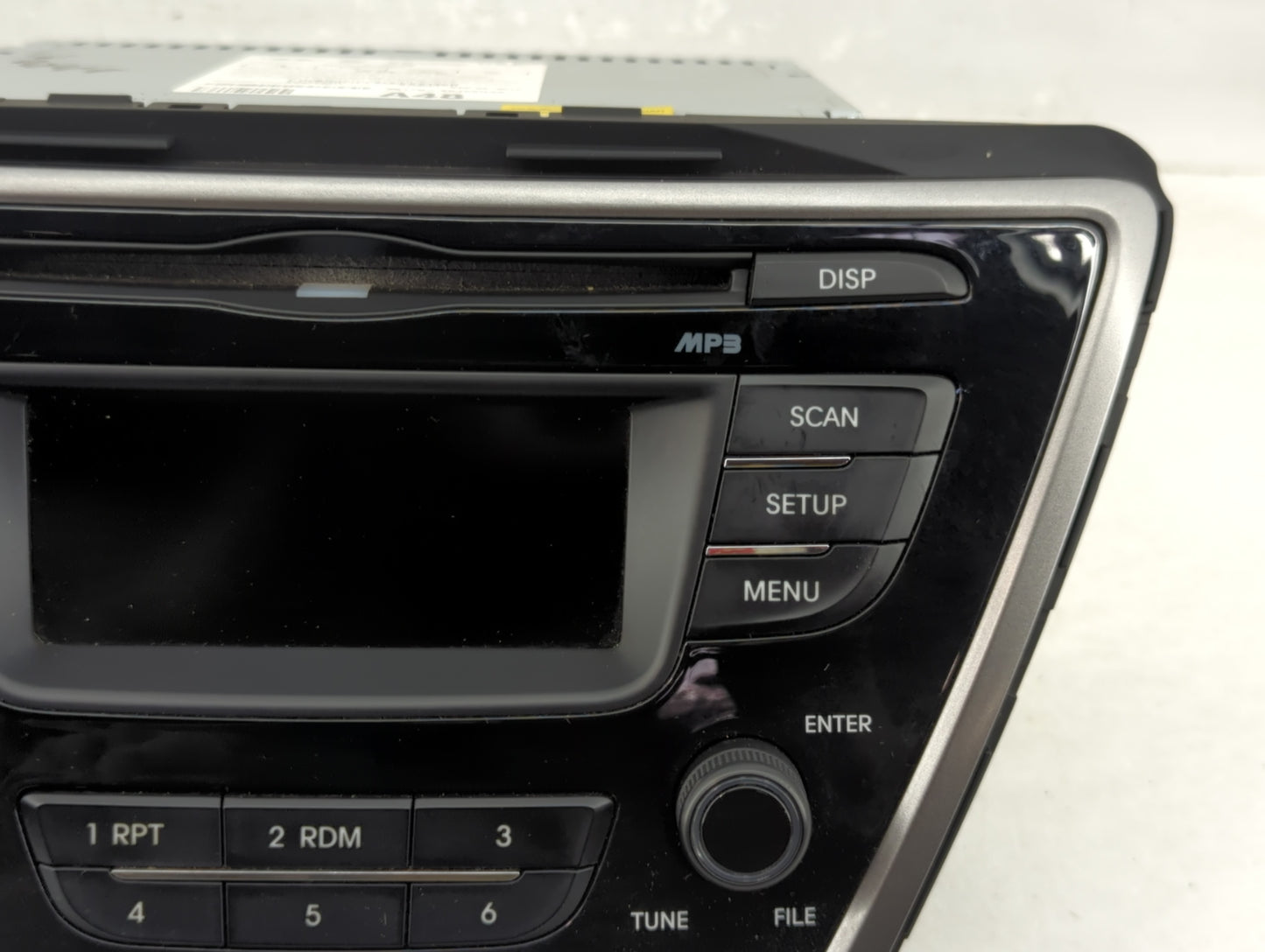 2013 Hyundai Elantra Radio AM FM Cd Player Receiver Replacement P/N:96170-3X155RA5 Fits OEM Used Auto Parts - Oemusedautopar