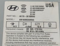 2013 Hyundai Elantra Radio AM FM Cd Player Receiver Replacement P/N:96170-3X155RA5 Fits OEM Used Auto Parts - Oemusedautopar
