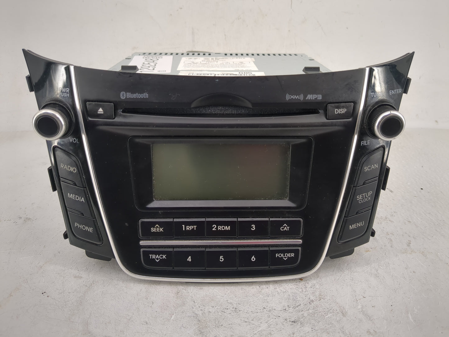 2013-2015 Hyundai Elantra Radio AM FM Cd Player Receiver Replacement P/N:96170-A5130GU Fits Fits 2013 2014 2015 OEM Used Aut