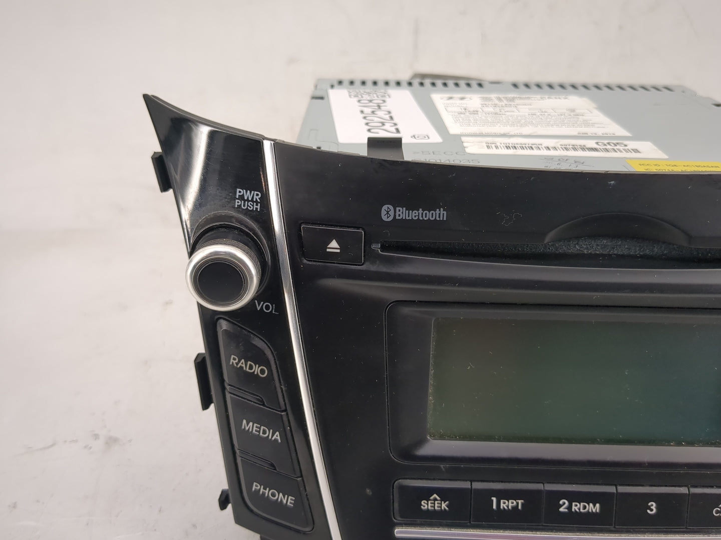 2013-2015 Hyundai Elantra Radio AM FM Cd Player Receiver Replacement P/N:96170-A5130GU Fits Fits 2013 2014 2015 OEM Used Aut