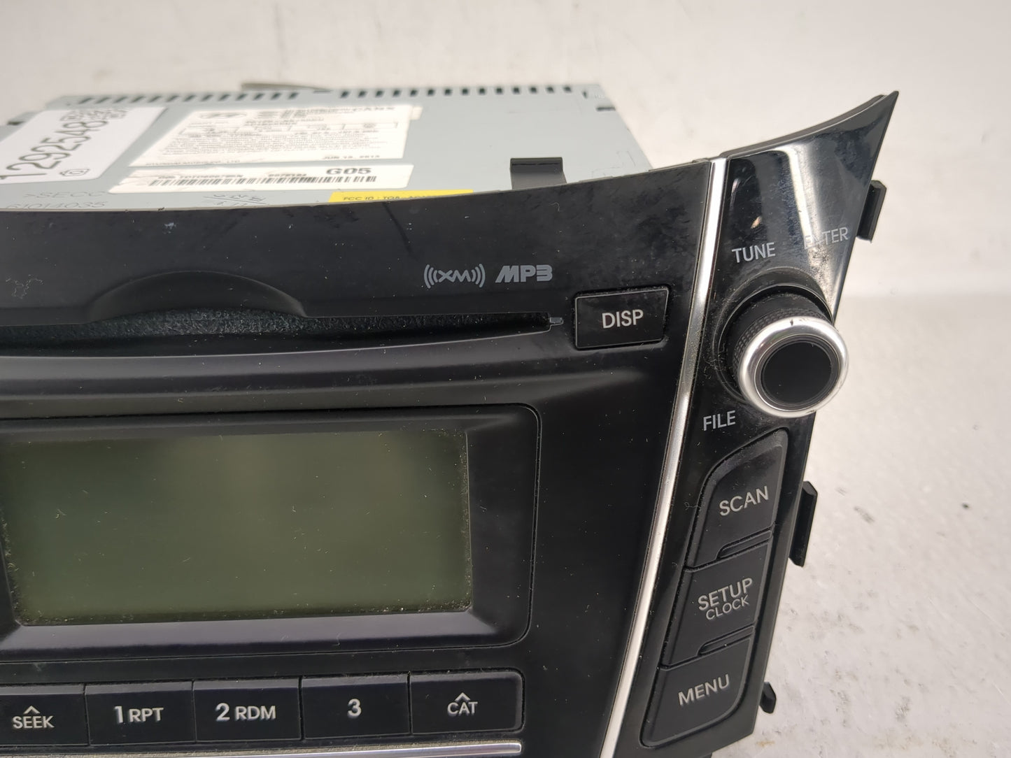 2013-2015 Hyundai Elantra Radio AM FM Cd Player Receiver Replacement P/N:96170-A5130GU Fits Fits 2013 2014 2015 OEM Used Aut