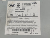 2013 Hyundai Elantra Radio AM FM Cd Player Receiver Replacement P/N:96170-3X155RA5 Fits OEM Used Auto Parts - Oemusedautopar