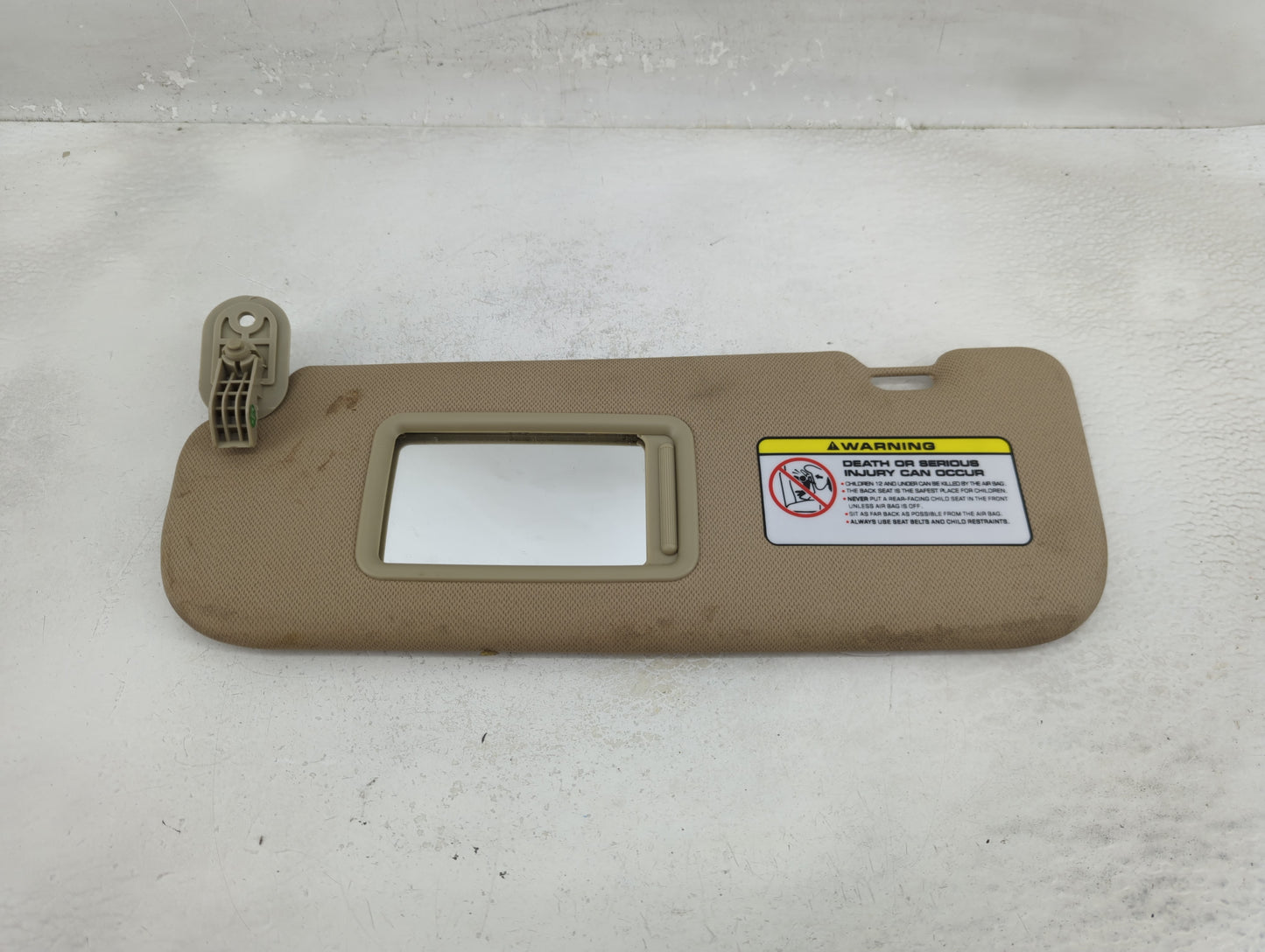 2011-2013 Hyundai Elantra Sun Visor Shade Replacement Passenger Right Mirror Fits Fits 2011 2012 2013 OEM Used Auto Parts - 