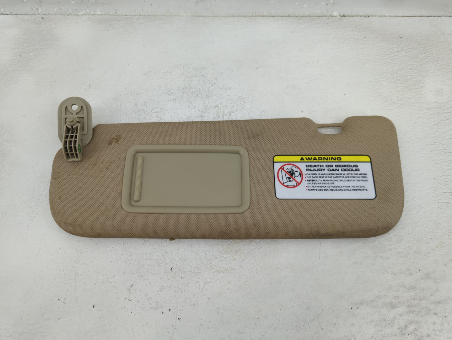 2011-2013 Hyundai Elantra Sun Visor Shade Replacement Passenger Right Mirror Fits Fits 2011 2012 2013 OEM Used Auto Parts - 