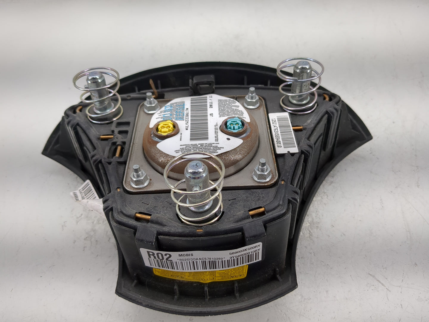 2011-2016 Hyundai Elantra Air Bag Driver Left Steering Wheel Mounted Fits Fits 2011 2012 2013 2014 2015 2016 OEM Used Auto P