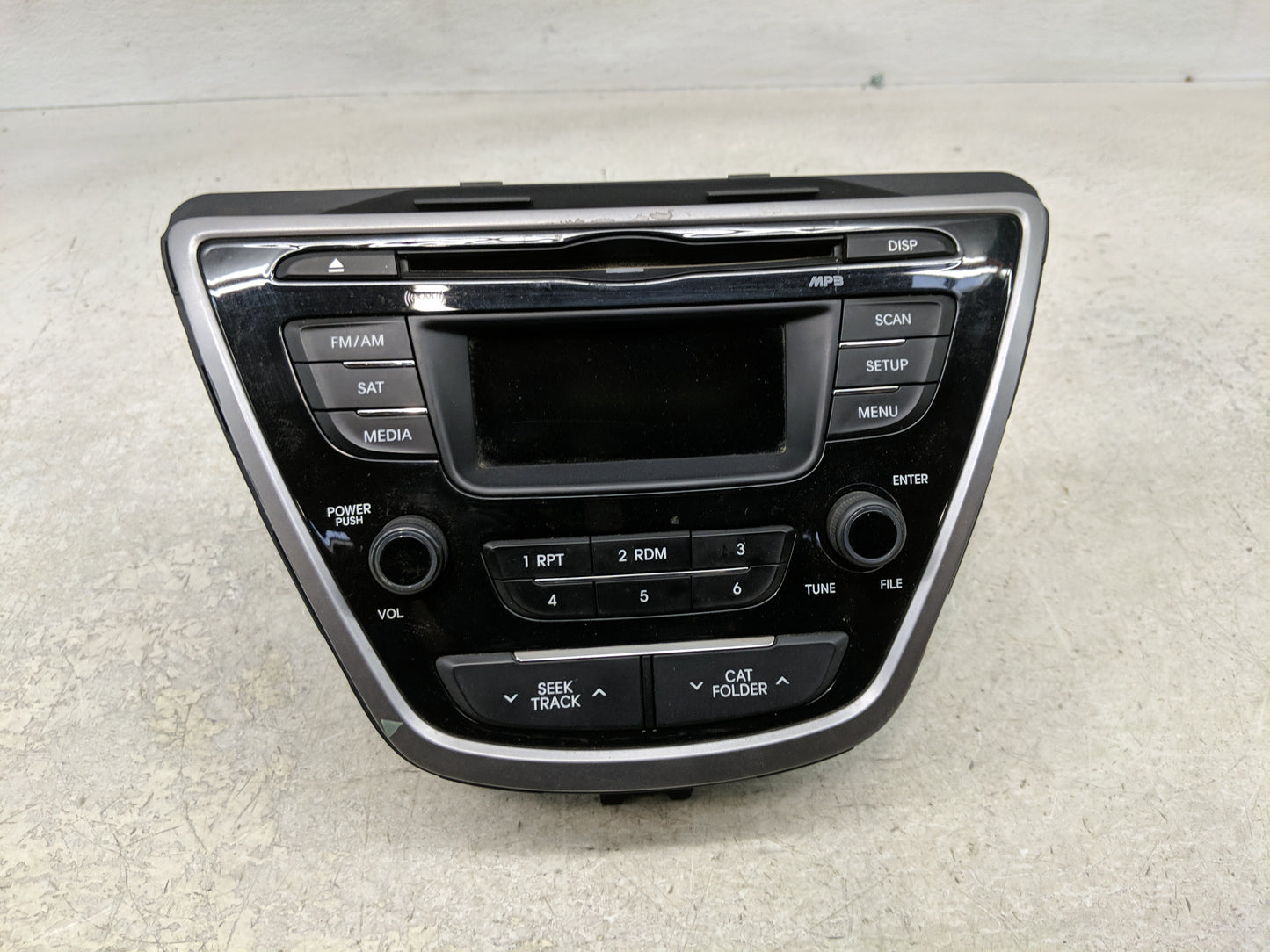 2013 Hyundai Elantra Radio AM FM Cd Player Receiver Replacement P/N:96170-3X155RA5 Fits OEM Used Auto Parts - Oemusedautopar
