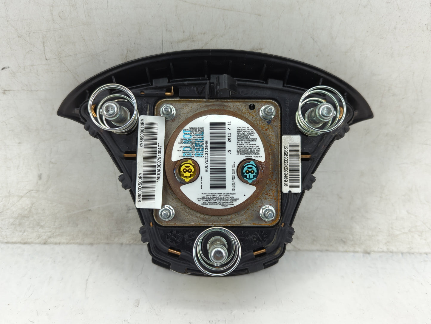 2011-2016 Hyundai Elantra Air Bag Driver Left Steering Wheel Mounted P/N:569003X500RY Fits Fits 2011 2012 2013 2014 2015 201