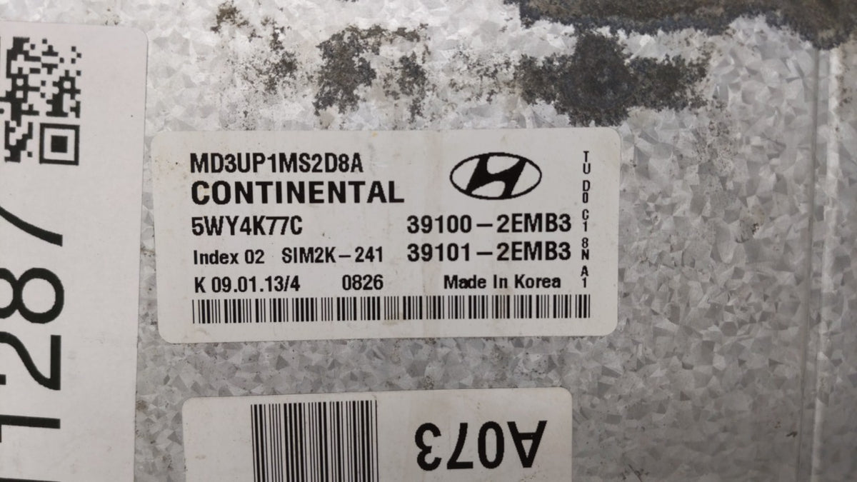 2011-2013 Hyundai Elantra PCM Engine Control Computer ECU ECM PCU OEM OEM Used Auto Parts - Oemusedautoparts1.com