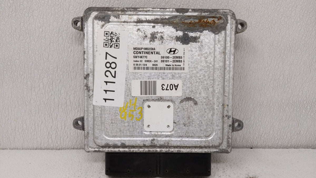 2011-2013 Hyundai Elantra PCM Engine Control Computer ECU ECM PCU OEM OEM Used Auto Parts - Oemusedautoparts1.com
