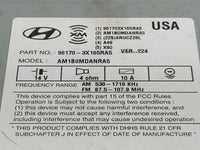2013 Hyundai Elantra Radio AM FM Cd Player Receiver Replacement P/N:96170-3X165RA5 Fits OEM Used Auto Parts - Oemusedautopar
