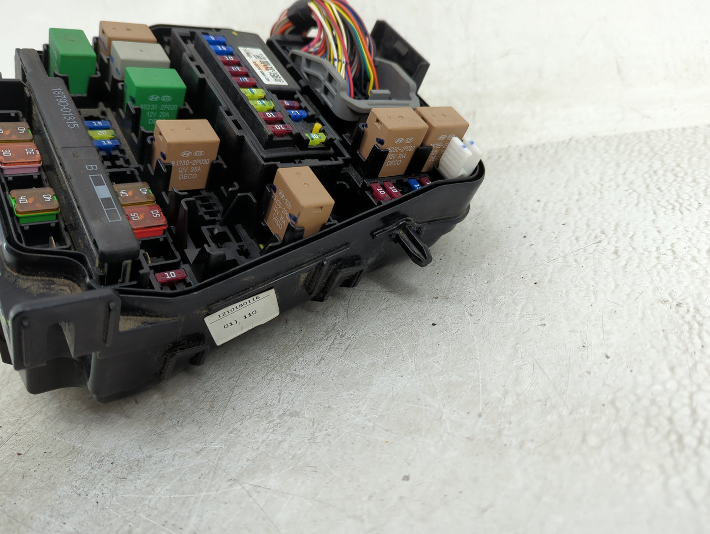 2011-2013 Hyundai Elantra Fusebox Fuse Box Panel Relay Module P/N:91950-3X510 Fits Fits 2011 2012 2013 OEM Used Auto Parts -