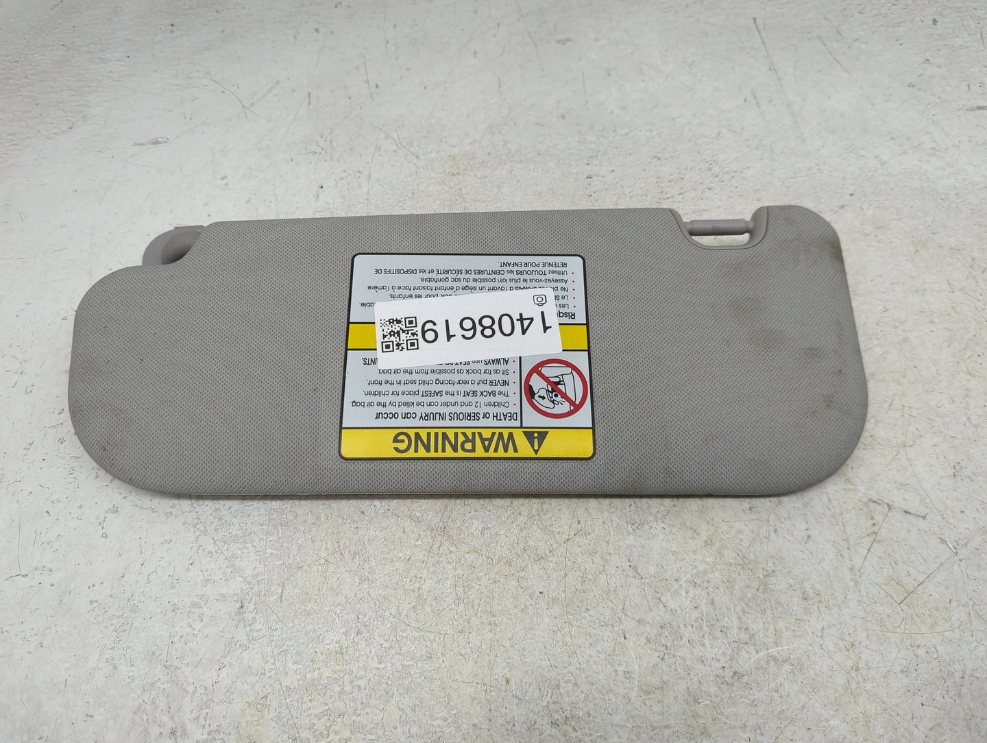 2013-2017 Hyundai Elantra Sun Visor Shade Replacement Passenger Right Mirror Fits Fits 2013 2014 2015 2016 2017 OEM Used Aut