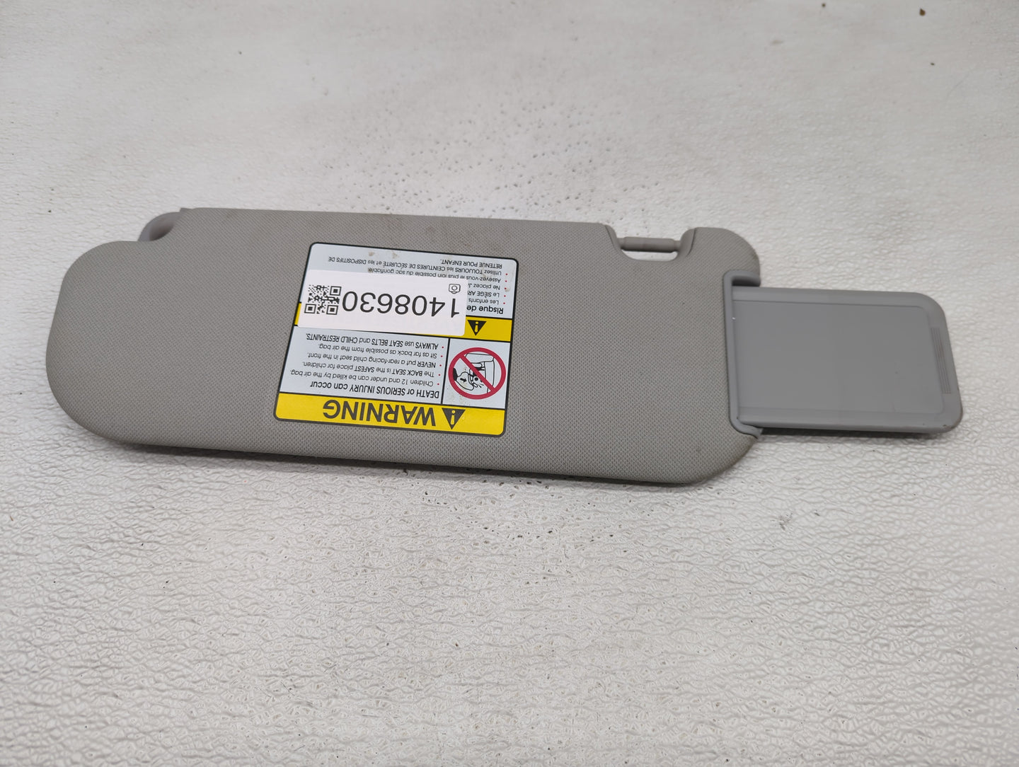 2013-2017 Hyundai Elantra Sun Visor Shade Replacement Passenger Right Mirror Fits Fits 2013 2014 2015 2016 2017 OEM Used Aut