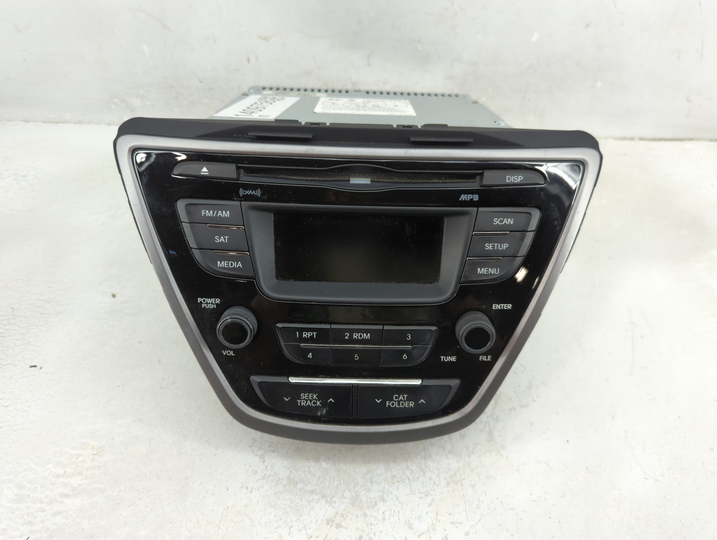 2013 Hyundai Elantra Radio AM FM Cd Player Receiver Replacement P/N:96170-3X155RA5 Fits OEM Used Auto Parts - Oemusedautopar