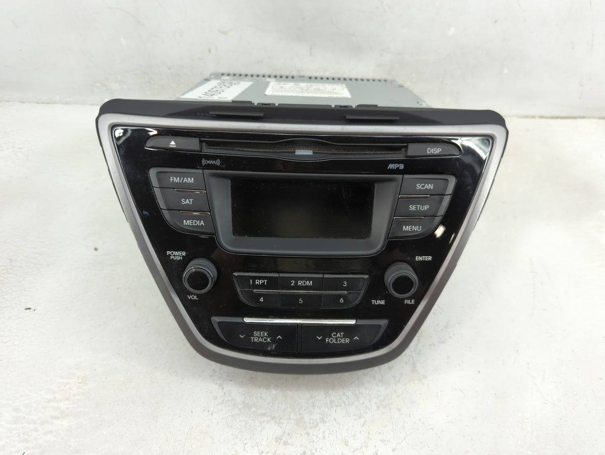 2013 Hyundai Elantra Radio AM FM Cd Player Receiver Replacement P/N:96170-3X155RA5 OEM Used Auto Parts - Oemusedautoparts1.c