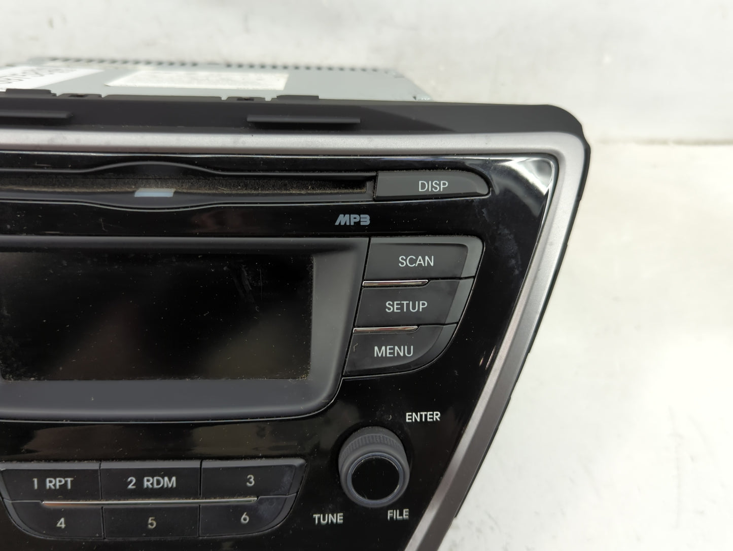 2013 Hyundai Elantra Radio AM FM Cd Player Receiver Replacement P/N:96170-3X155RA5 Fits OEM Used Auto Parts - Oemusedautopar