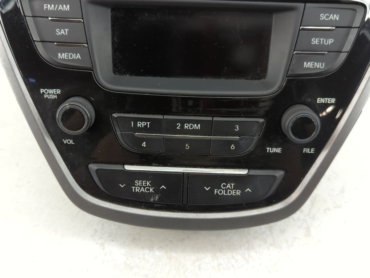 2013 Hyundai Elantra Radio AM FM Cd Player Receiver Replacement P/N:96170-3X155RA5 OEM Used Auto Parts - Oemusedautoparts1.c
