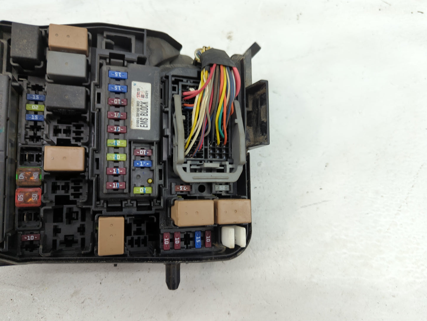 2011-2013 Hyundai Elantra Fusebox Fuse Box Panel Relay Module P/N:91950-3X711 Fits Fits 2011 2012 2013 OEM Used Auto Parts -