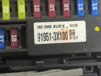 2011-2013 Hyundai Elantra Fusebox Fuse Box Panel Relay Module P/N:91951-3X100 Fits Fits 2011 2012 2013 OEM Used Auto Parts -