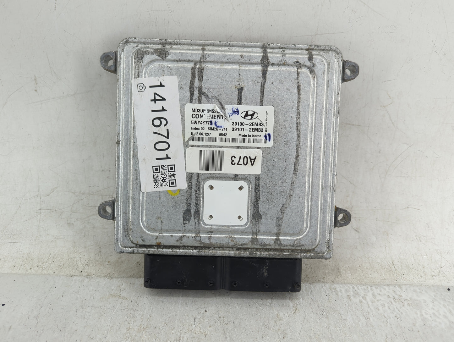 2011-2013 Hyundai Elantra PCM Engine Control Computer ECU ECM PCU OEM P/N:39101-2EMB3 39100-2EMB3 Fits Fits 2011 2012 2013 O