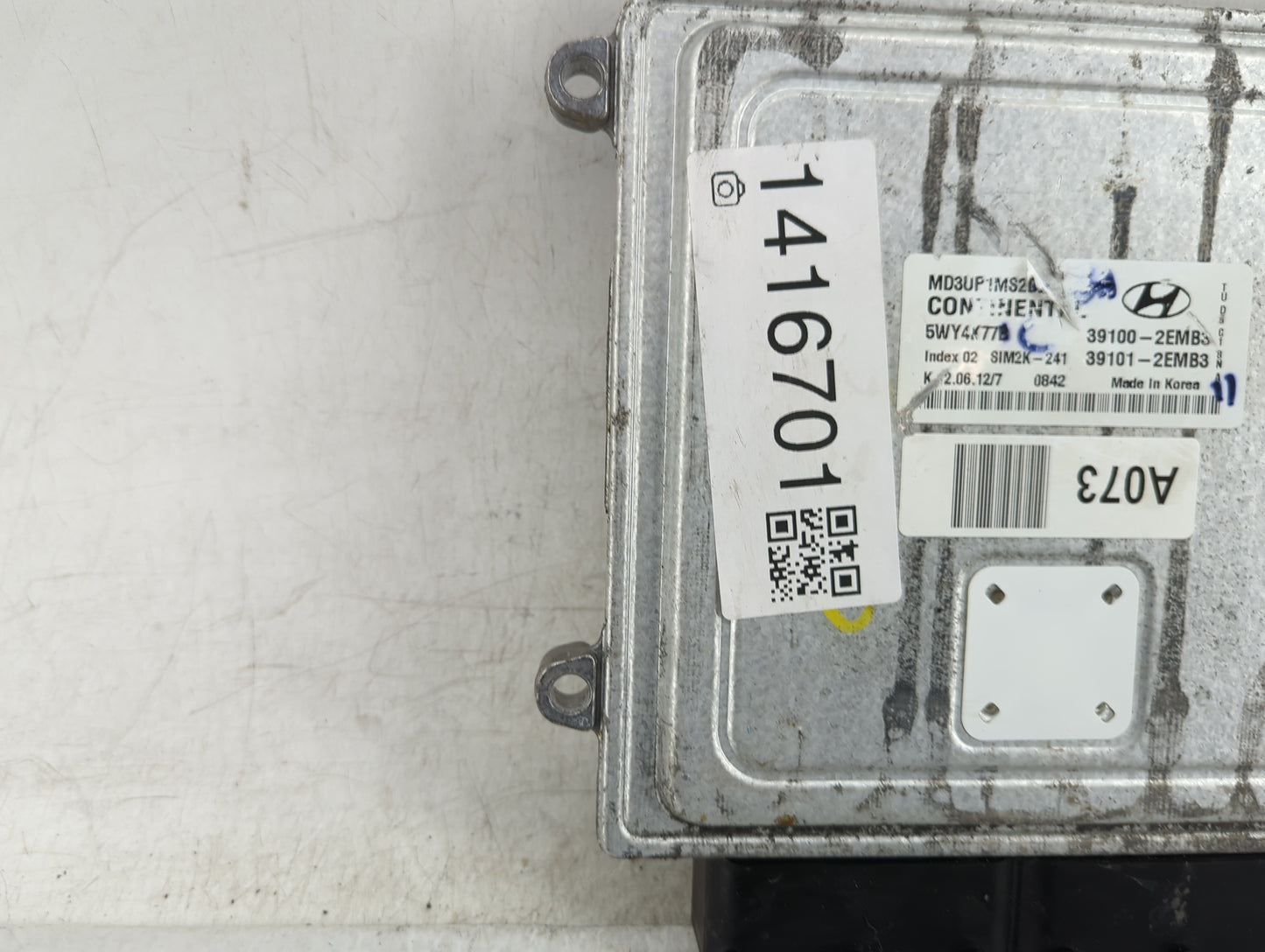 2011-2013 Hyundai Elantra PCM Engine Control Computer ECU ECM PCU OEM P/N:39101-2EMB3 39100-2EMB3 Fits Fits 2011 2012 2013 O