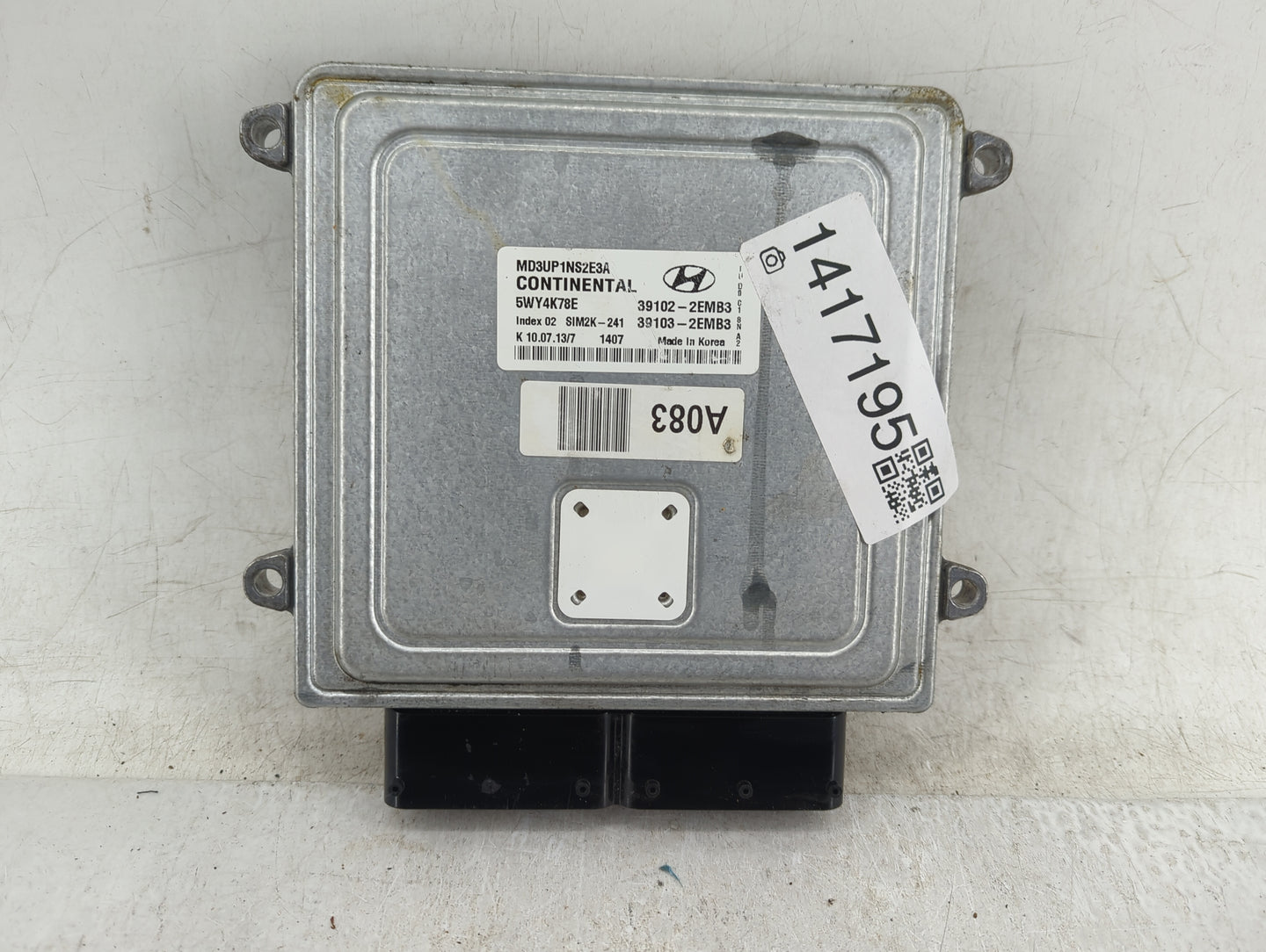 2011-2013 Hyundai Elantra PCM Engine Control Computer ECU ECM PCU OEM P/N:39103-2EMB3 39102-2EMB3 Fits Fits 2011 2012 2013 O