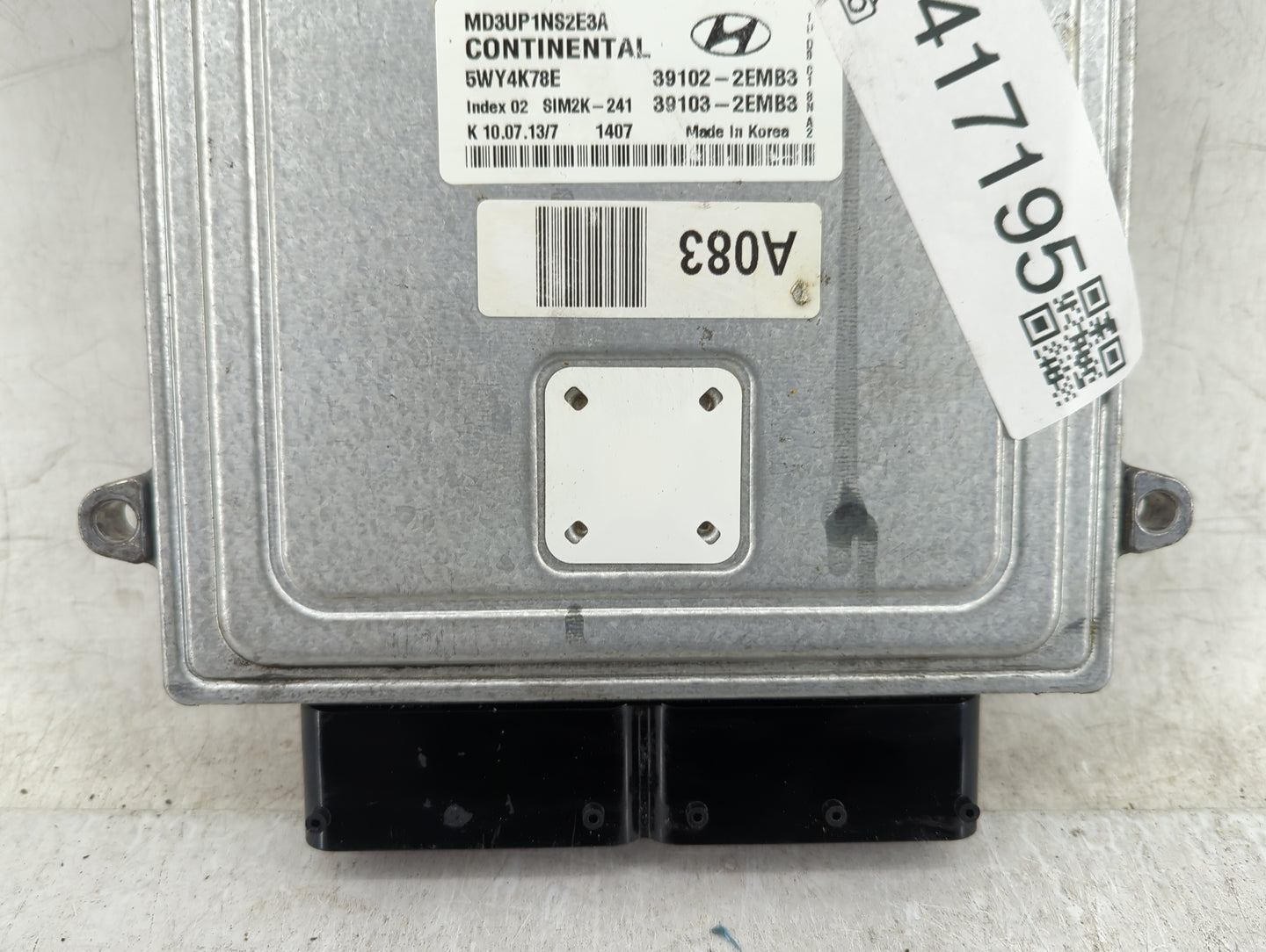 2011-2013 Hyundai Elantra PCM Engine Control Computer ECU ECM PCU OEM P/N:39103-2EMB3 39102-2EMB3 Fits Fits 2011 2012 2013 O