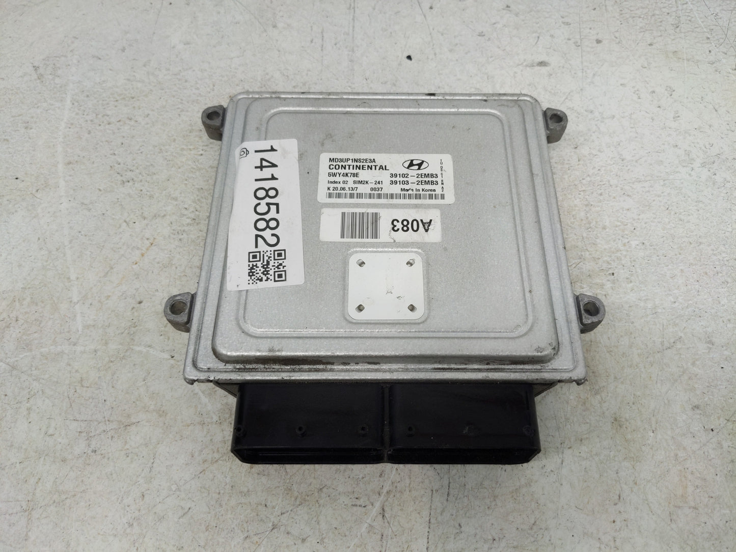 2011-2013 Hyundai Elantra PCM Engine Control Computer ECU ECM PCU OEM P/N:39103-2EMB3 39102-2EMB3 Fits Fits 2011 2012 2013 O