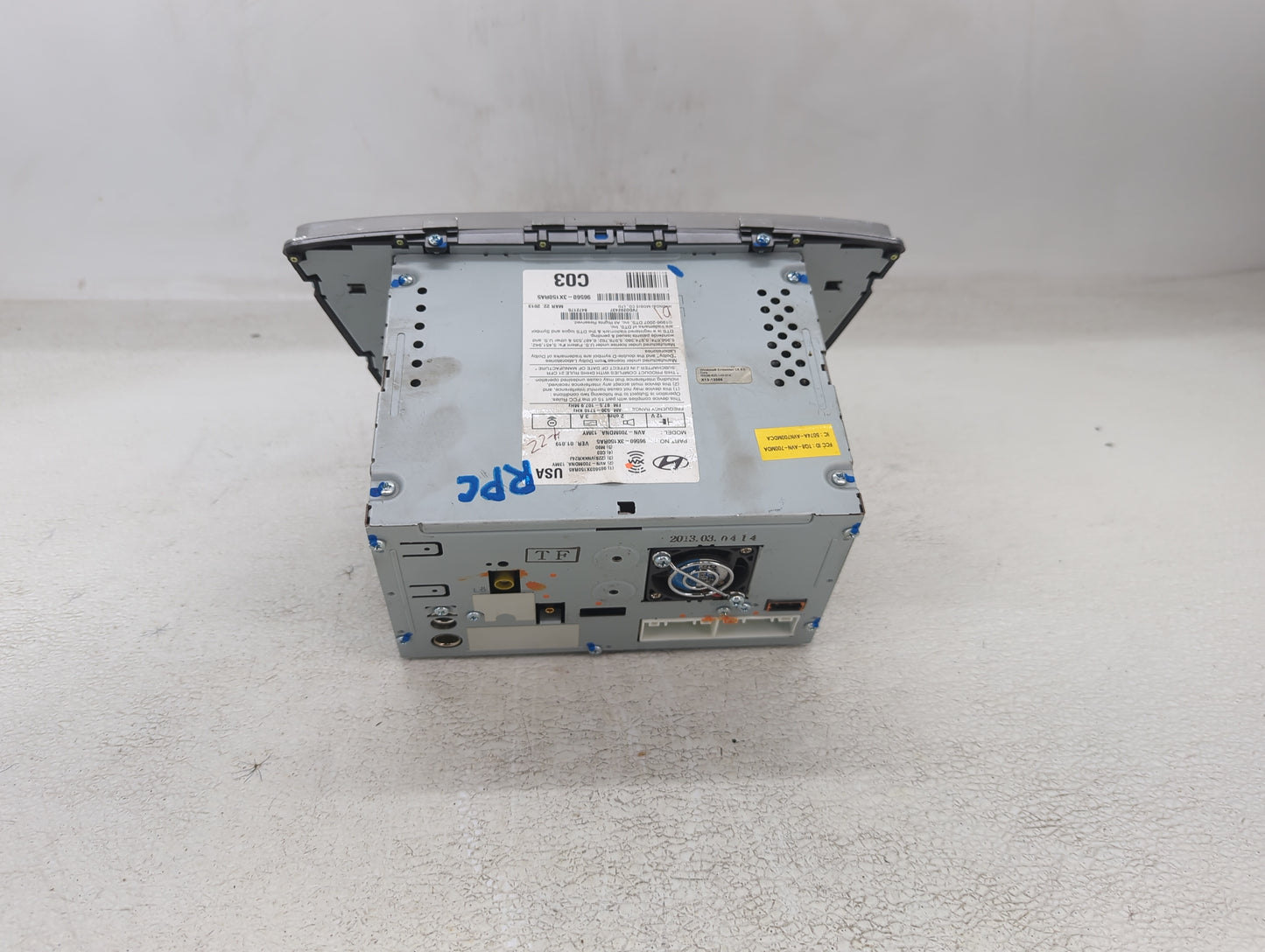 2013 Hyundai Elantra Radio AM FM Cd Player Receiver Replacement P/N:96560-3X150RA5 Fits OEM Used Auto Parts - Oemusedautopar