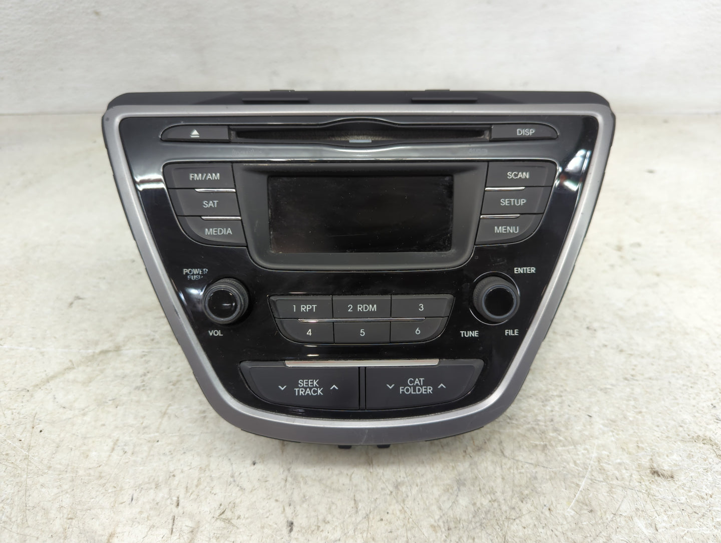 2013 Hyundai Elantra Radio AM FM Cd Player Receiver Replacement P/N:961703X155RA5 AM180MDANRA5 Fits OEM Used Auto Parts - Oe
