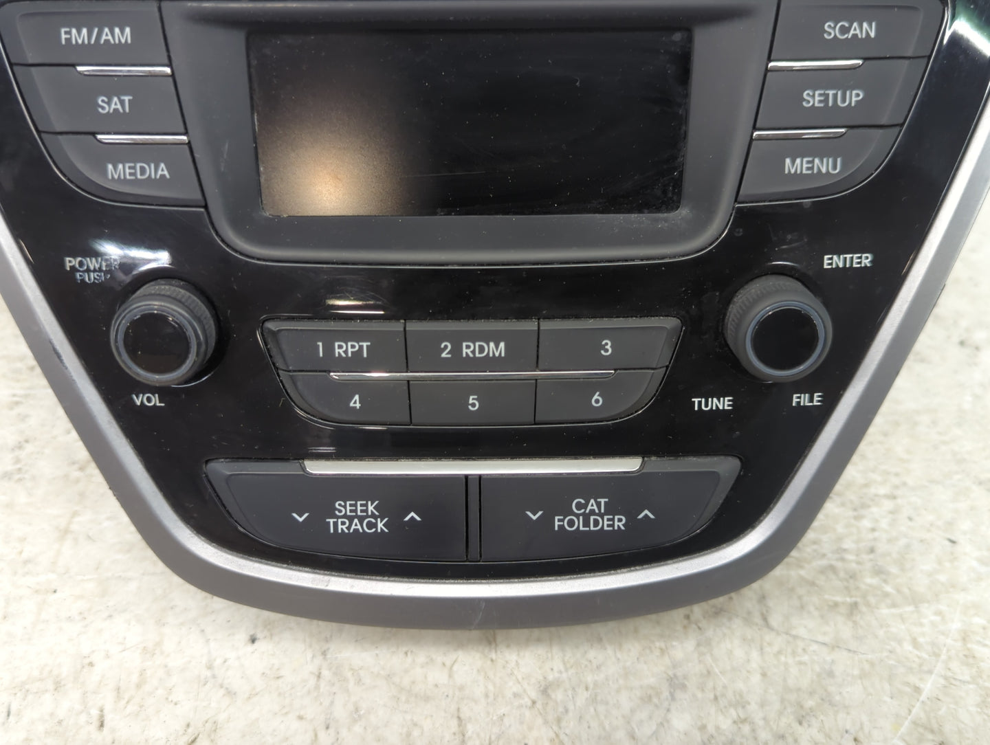 2013 Hyundai Elantra Radio AM FM Cd Player Receiver Replacement P/N:961703X155RA5 AM180MDANRA5 Fits OEM Used Auto Parts - Oe
