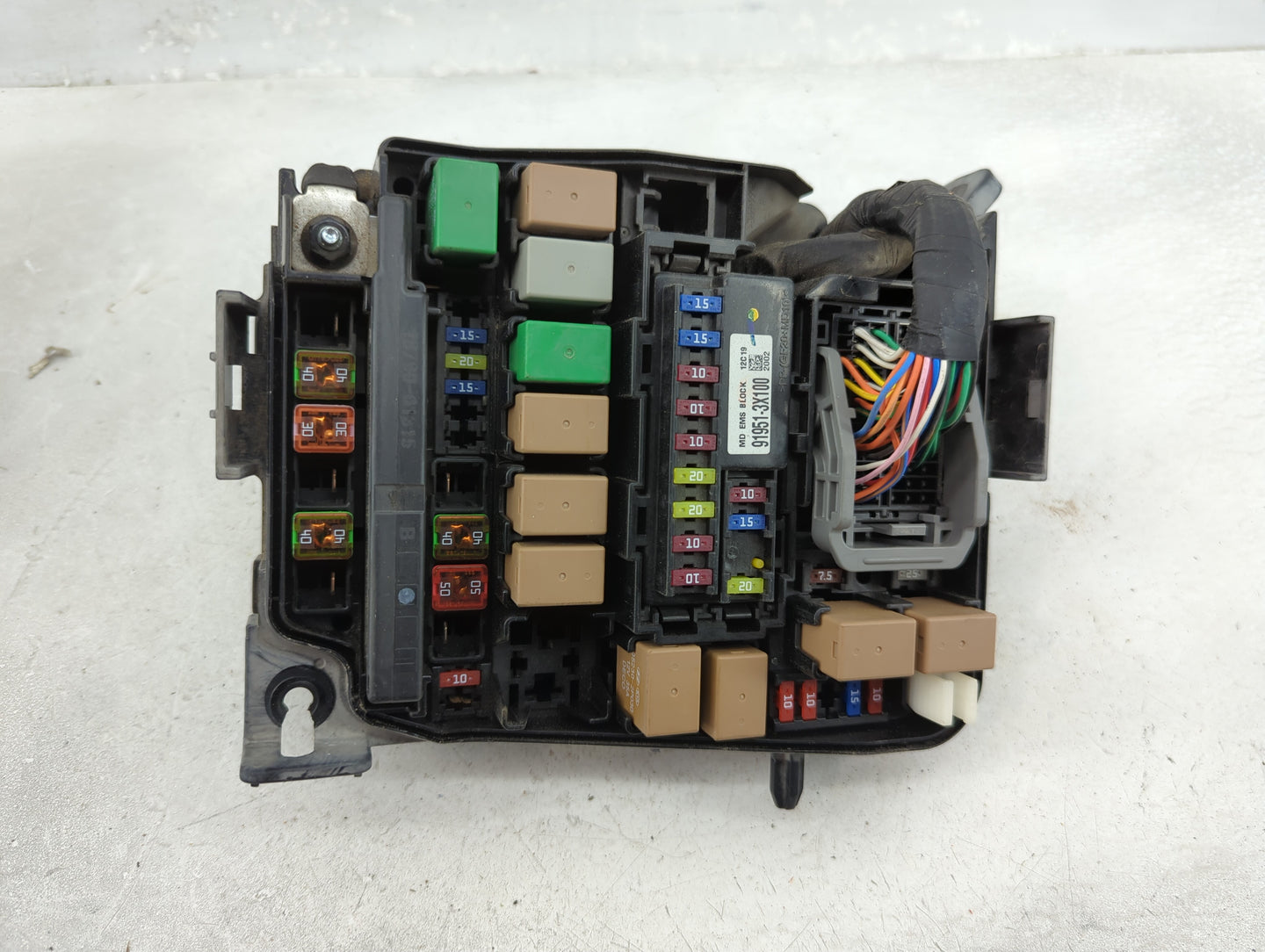 2013 Hyundai Elantra Fusebox Fuse Box Panel Relay Module P/N:91950-3X510 Fits OEM Used Auto Parts - Oemusedautoparts1.com