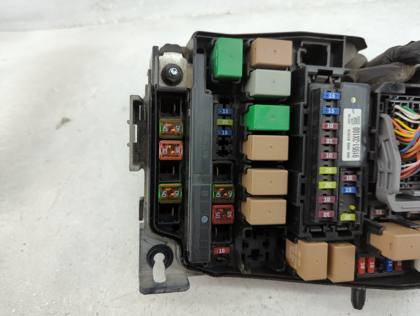 2013 Hyundai Elantra Fusebox Fuse Box Panel Relay Module P/N:91950-3X510 Fits OEM Used Auto Parts - Oemusedautoparts1.com
