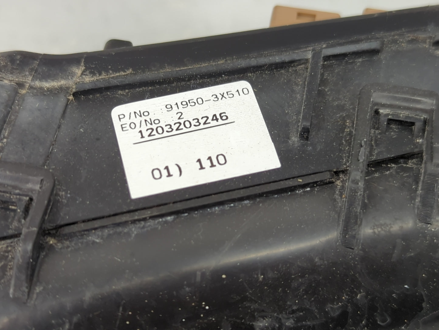 2013 Hyundai Elantra Fusebox Fuse Box Panel Relay Module P/N:91950-3X510 Fits OEM Used Auto Parts - Oemusedautoparts1.com