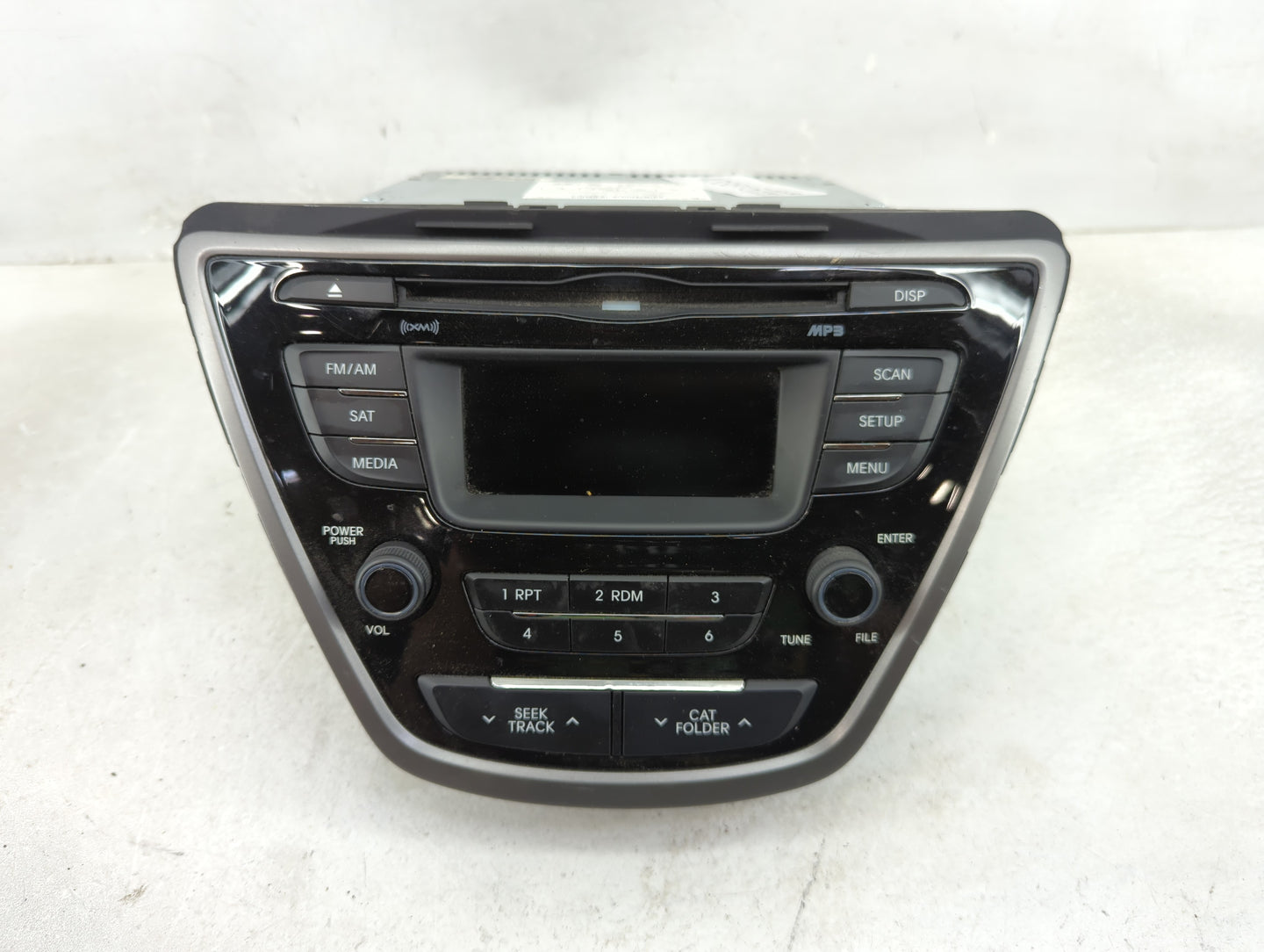 2013 Hyundai Elantra Radio AM FM Cd Player Receiver Replacement P/N:96170-3X155RA5 AM180MDANRA5 Fits OEM Used Auto Parts - O