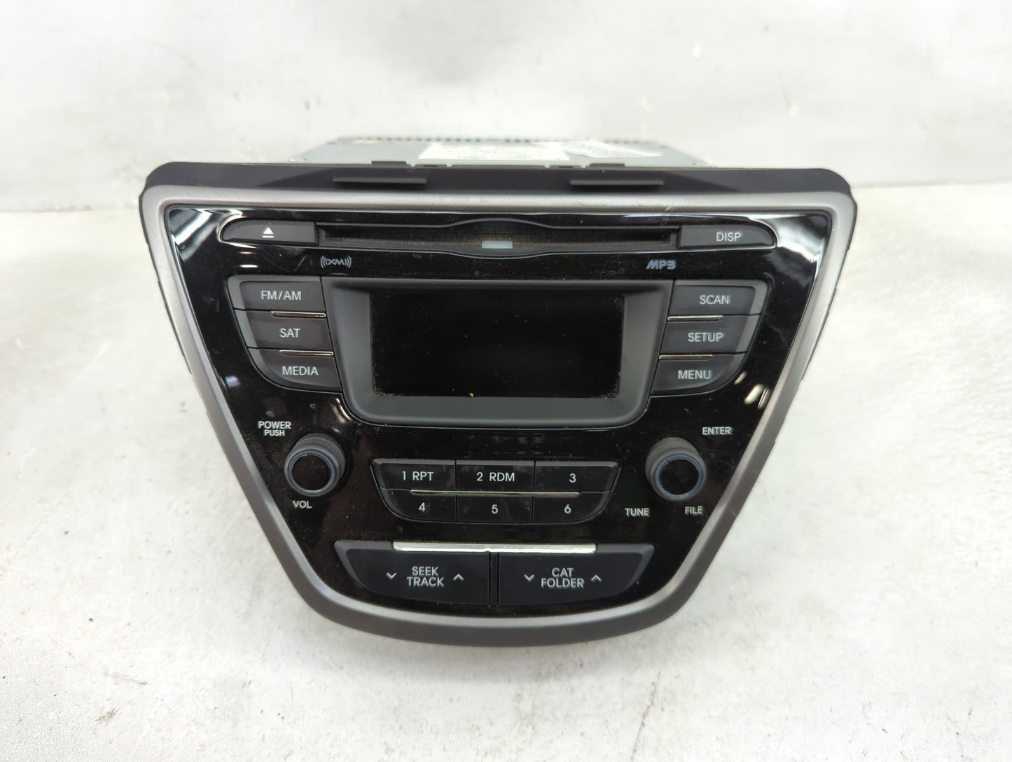 2013 Hyundai Elantra Radio AM FM Cd Player Receiver Replacement P/N:96170-3X155RA5 AM180MDANRA5 Fits OEM Used Auto Parts - O