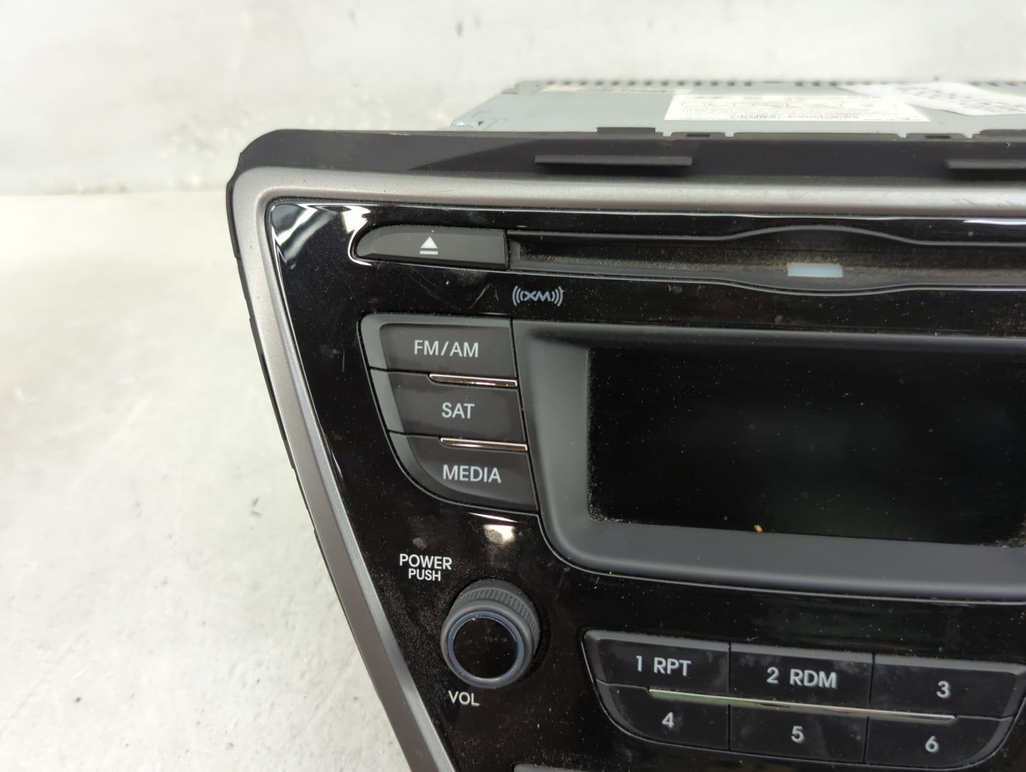 2013 Hyundai Elantra Radio AM FM Cd Player Receiver Replacement P/N:96170-3X155RA5 AM180MDANRA5 Fits OEM Used Auto Parts - O
