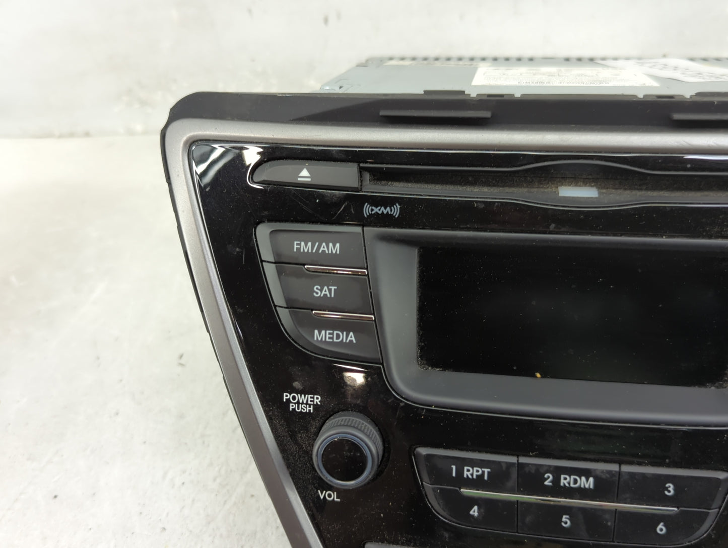 2013 Hyundai Elantra Radio AM FM Cd Player Receiver Replacement P/N:96170-3X155RA5 AM180MDANRA5 Fits OEM Used Auto Parts - O